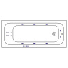 Фото акриловая ванна whitecross vibe 180x75 см smart nano 0105.180075.100.smartnano.gl
