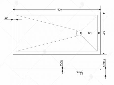 Фото поддон rgw st-0168g 80x160 см 16152816-02