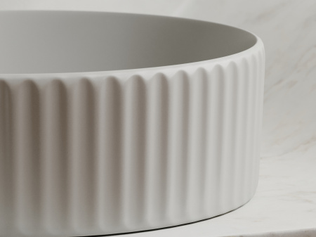 Фото раковина накладная ceramicanova element 36 см, цвет: серый cn6057msg