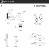 Фото душевой набор со встроенным смесителем whitecross y yset06bl, цвет: черный