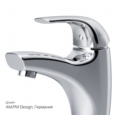 Фото смеситель для раковины am.pm sense f7502100