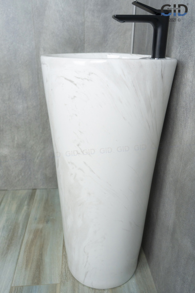 Фото раковина напольная gid nb131wgs 40 см