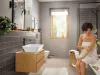 Фото смеситель для раковины hansgrohe rebris e 72591670