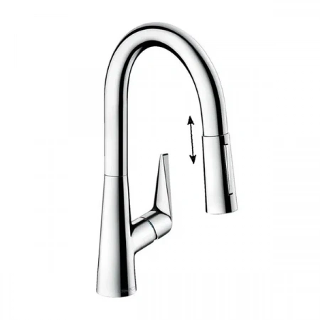 Фото смеситель для кухонной мойки hansgrohe talis 73850000