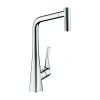 Фото смеситель для кухонной мойки hansgrohe metris 73824000