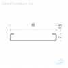 Фото полотенцедержатель colombo design time 45 см w4210