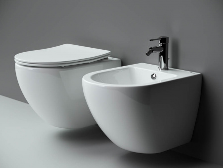 Фото унитаз подвесной, безободковый ceramicanova metropol cn4002