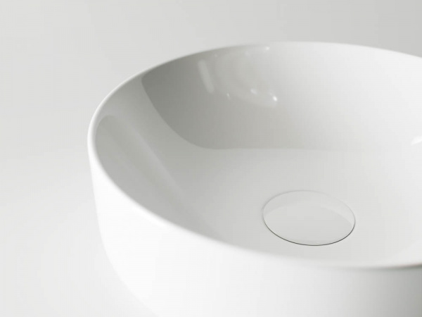 Фото раковина накладная ceramicanova element 35.5 см, цвет: белый cn6005