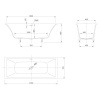 Фото ванна из искусственного камня knief shape 170x70 см 0600-730-01
