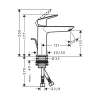 Фото смеситель для раковины hansgrohe logis 71251670
