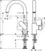 Фото смеситель для раковины hansgrohe vernis blend 71554000