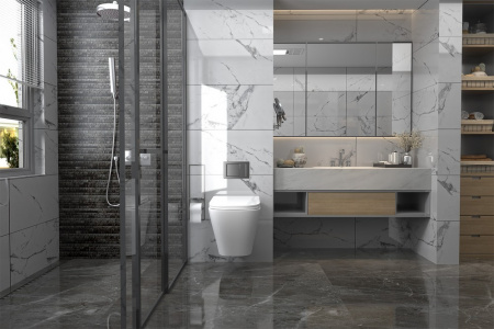 Фото унитаз с инсталляцией abber rechteck ac1201-ac0105-ac0120ng