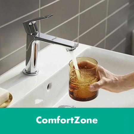 Фото смеситель для раковины hansgrohe rebris e 72557000