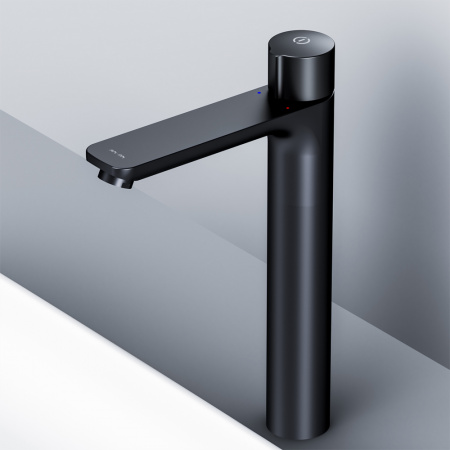 Фото смеситель для раковины am.pm x-joy black edition f85a92522