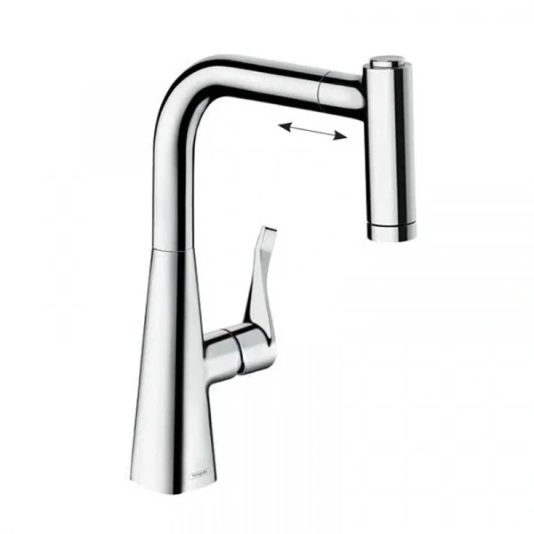 Фото смеситель для кухонной мойки hansgrohe metris 73800000