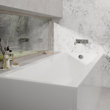 Фото акриловая ванна alba spa marry slim 170x70 см впрсб0390000100