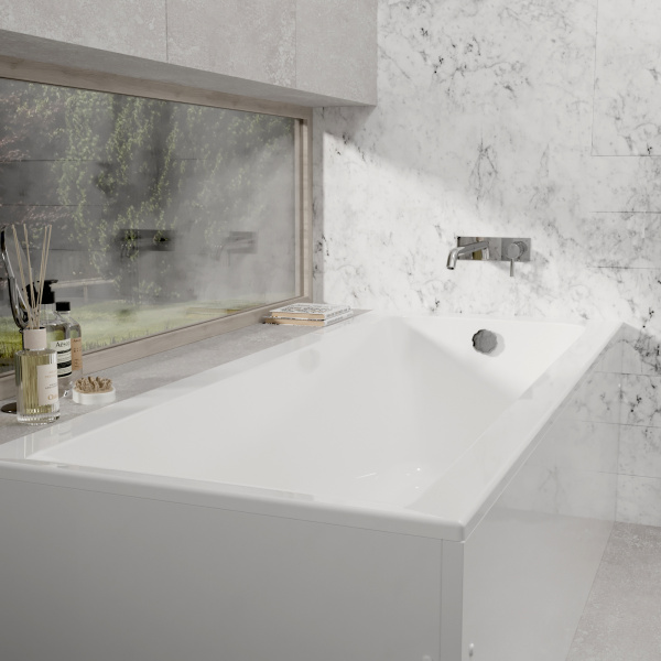 Фото акриловая ванна alba spa marry slim 170x70 см впрсб0390000100