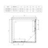 Фото душевое ограждение vincea rapid 100x100 см  vss-3r90/10mt