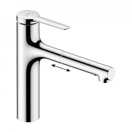 Фото смеситель для кухонной мойки hansgrohe zesis 74804000