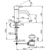 Фото смеситель для раковины cisal less new ln00051040