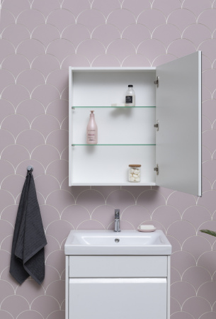 Фото зеркальный шкаф aquanet палермо 59 см 203939