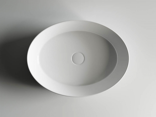 Фото раковина накладная ceramicanova element 55 см, цвет: белый cn5002