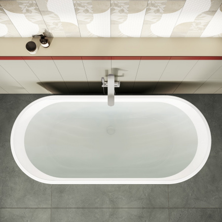 Фото акриловая ванна vitra geo 180x80 см 65380006000