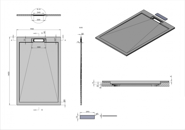 Фото поддон vincea 140x90 см vst-4srl9014w
