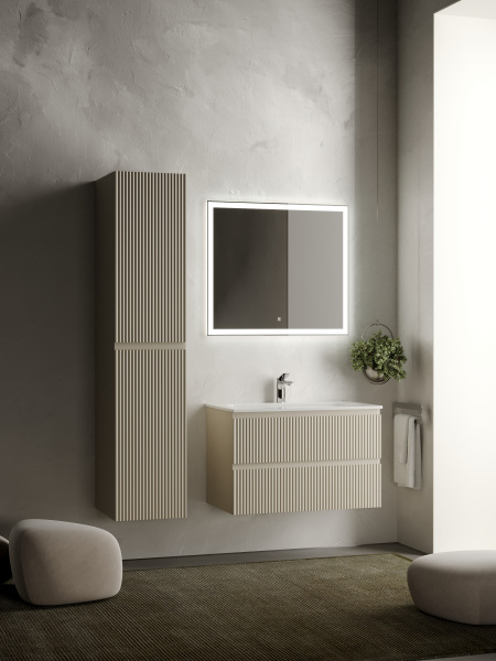 Фото тумба под раковину sancos snob r 80 см, цвет: beige soft  snr80ce
