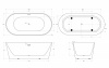 Фото акриловая ванна belbagno bb416-1700-800 170x80 см
