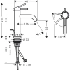 Фото смеситель для раковины hansgrohe tecturis s 73314670