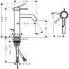 Фото смеситель для раковины hansgrohe tecturis s 73314140