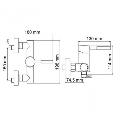Фото смеситель для душа wasserkraft main 4102