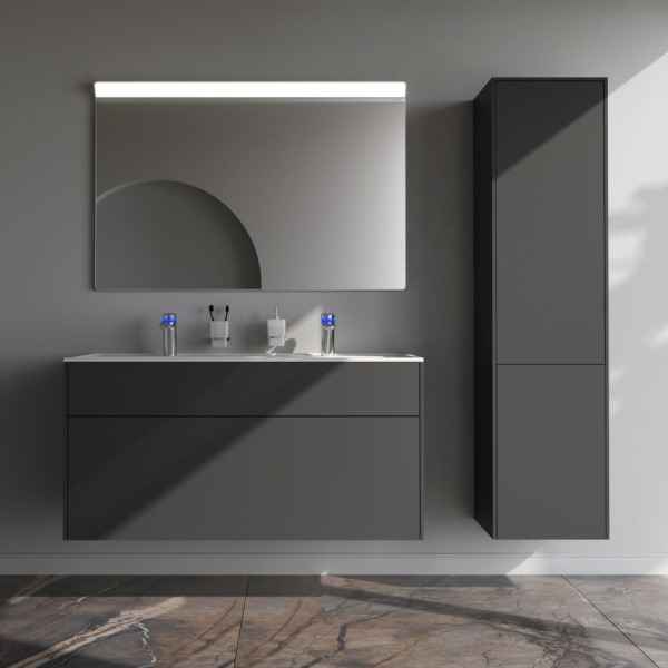 Фото тумба под раковину am.pm inspire v2.0  120 см цвет: графит m50afhx1203gm