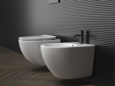Фото биде подвесное ceramicanova forma 48 см cn3010