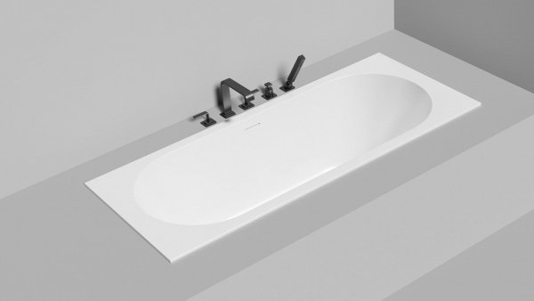 Фото ванна из искусственного камня salini ornella axis kit 170x70 см 104713g глянцевая