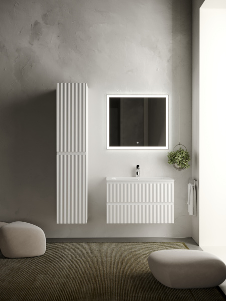 Фото тумба под раковину sancos snob r 80 см, цвет: bianco snr80w