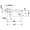 Фото смеситель для раковины duravit circle ce1070004c10 (ce1070004010+gk1900004000)