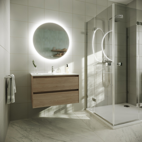 Фото тумба под раковину sancos cento 80 см, цвет: карпатская ель cn80ke