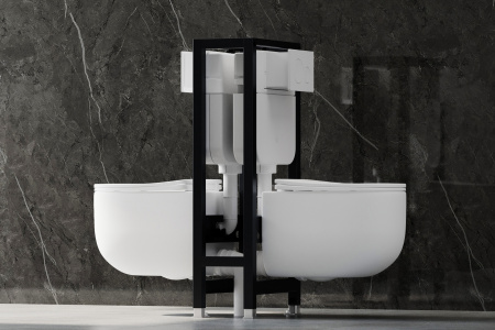 Фото инсталляция для двух унитазов abber ac0106