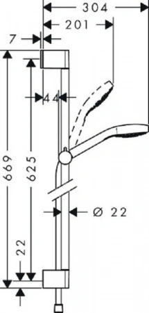 Фото душевая стойка hansgrohe raindance select e 13184000/27385400/26564400