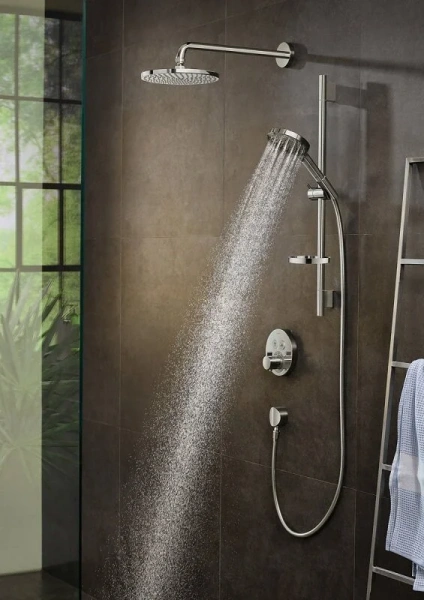 Фото термостатический смеситель для душа hansgrohe shower select s 15743700