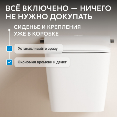 Фото унитаз с инсталляцией abber rechteck ac1215s-ac0101p2