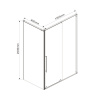 Фото душевой уголок vincea arno 120x80 см vsr-1a8012cl