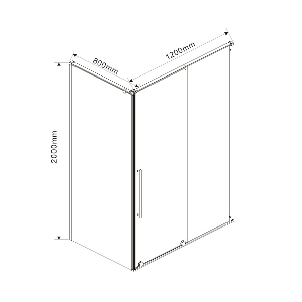 Фото душевой уголок vincea arno 120x80 см vsr-1a8012cl