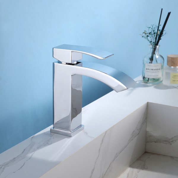 Фото смеситель для раковины abber wasserfall af8610