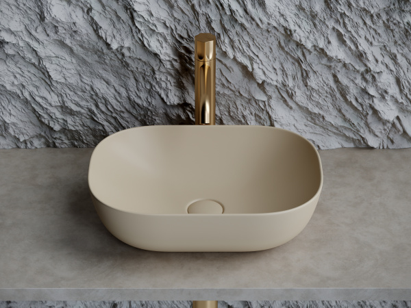 Фото раковина накладная ceramicanova element 45.5 см, цвет: капучино cn6009mc