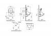 Фото подвесной писсуар vitra arkitekt urinal 4106b003-5597
