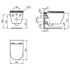 Фото унитаз подвесной ideal standard i.life o t568001