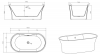 Фото акриловая ванна belbagno bb201-1500-800 150x80 см